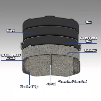 2005-2020 Toyota TACOMA Front Ceramic Brake Pads Original OEM Brand New 04465-AZ200