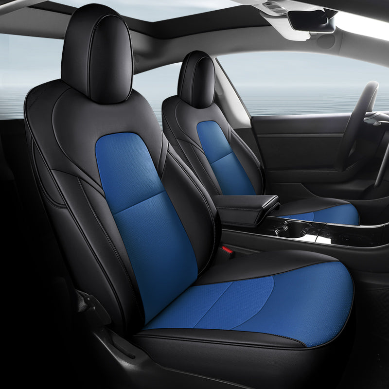 All-Inclusive Custom Tesla Model 3/Highland/Y/Juniper (2016-2025) Nappa Leather Car Seat Covers – Full Set