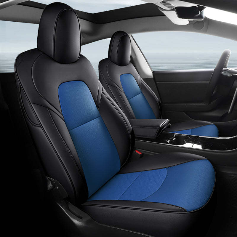 All-Inclusive Custom Tesla Model 3/Highland/Y/Juniper (2016-2025) Nappa Leather Car Seat Covers – Full Set