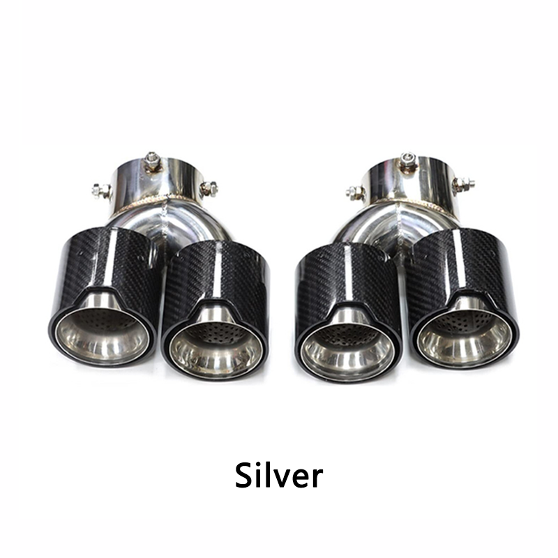 Carbon Fiber Dual Exhaust Tips for BMW 2/3/4 Series G20/G21/G23/G42 (2