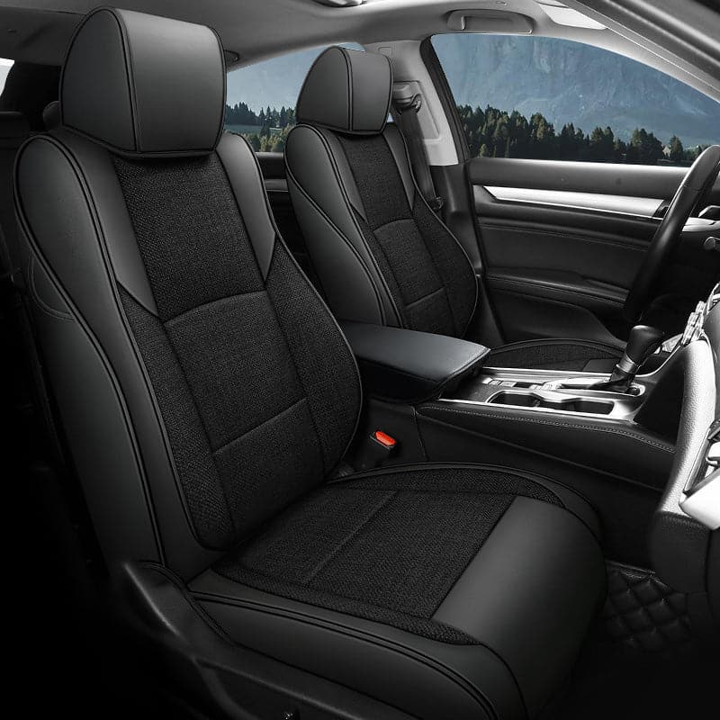 Customized 2018-2022 Honda Accord Luxury Linen Leather Car Seat Cover