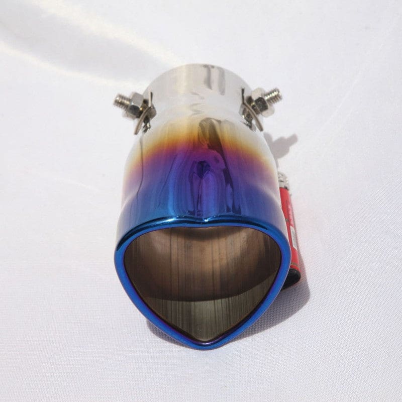 2.5-inch imported stainless steel exhaust pipe universal heart-shaped