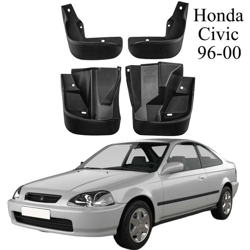 Mud Flaps Mud Guards Fit for 1996-2024 Honda Civic Hatchback Front & Rear Mud Splash Guards Accessories - 4 Pcs