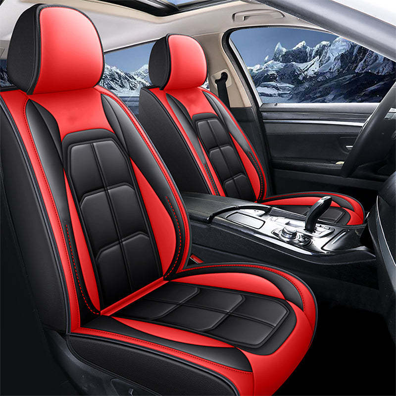 Universal 5 Seats Leather Car Seat Covers Full Set Fit Most SUV Truck