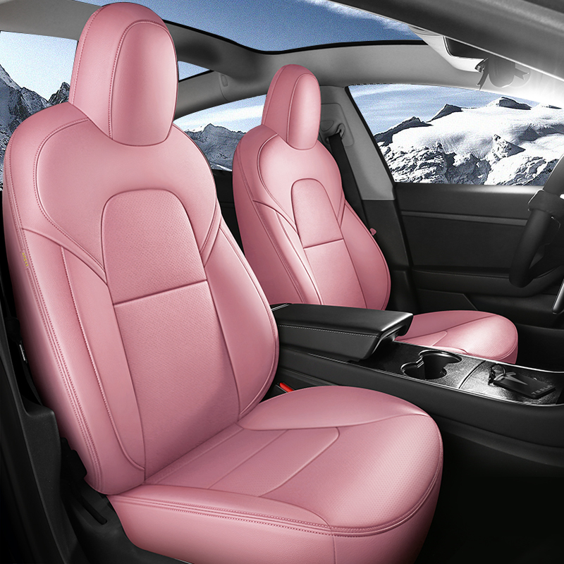 All-Inclusive Custom Tesla Model 3/Highland/Y/Juniper (2016-2025) Nappa Leather Car Seat Covers – Full Set