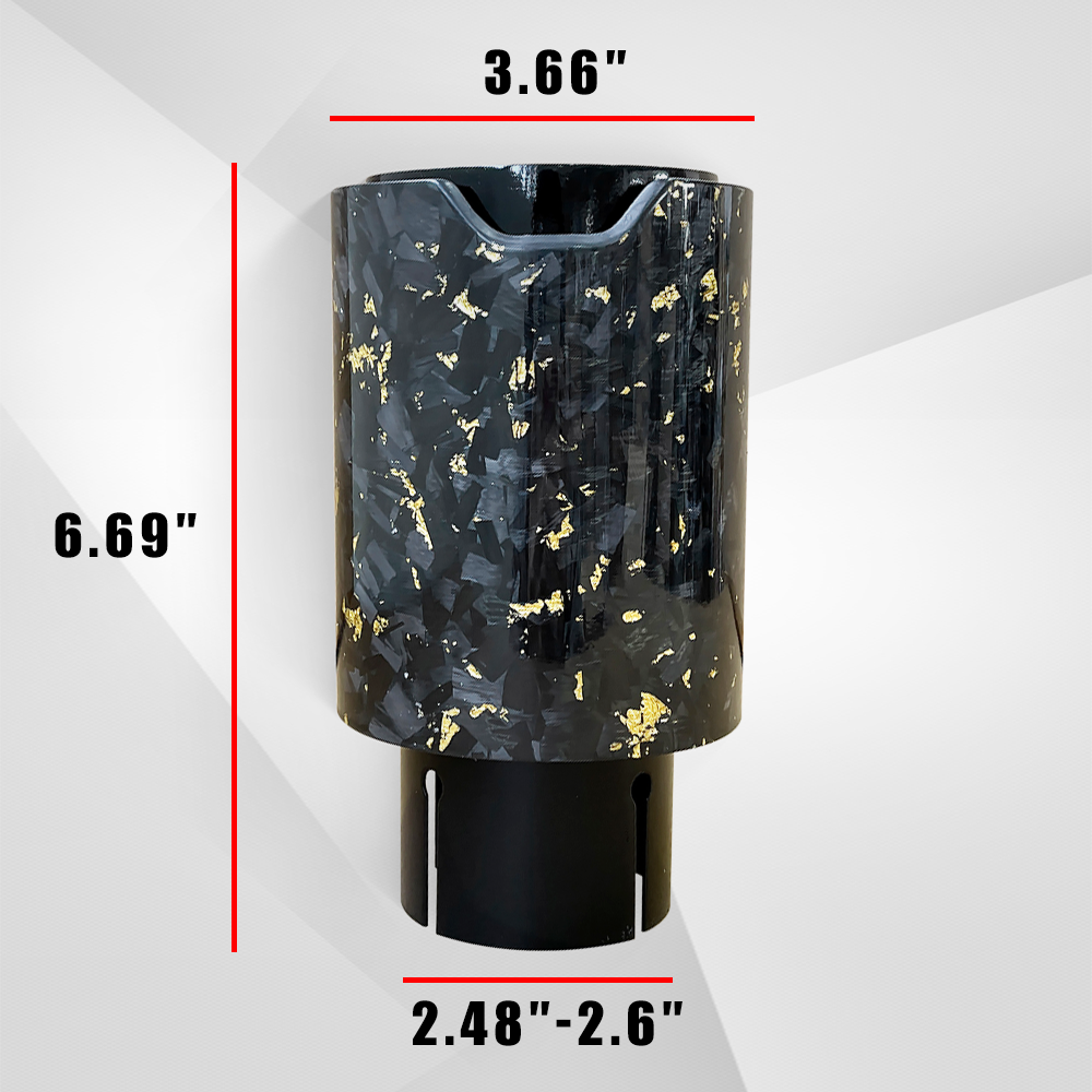 Floral Satin Carbon Fiber Exhaust Tips for BMW M2/M3/M4 - Custom Style