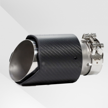 Universal Black Carbon Fiber Wave Lace Carbon Fiber Exhaust Tip