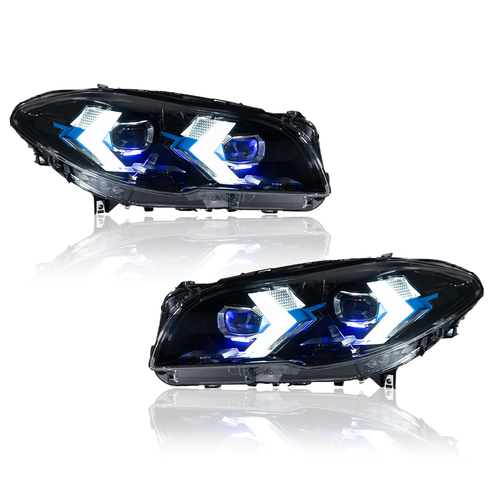 LED Headlight For BMW 5 Series F10 2011–2017 Facelift Style Assembly Pair