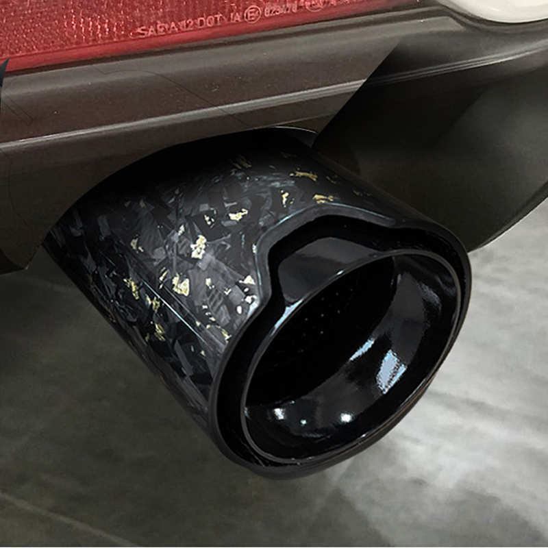 Floral Satin Carbon Fiber Exhaust Tips for BMW M2/M3/M4 - Custom Style