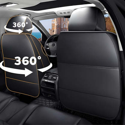 Full Set Car Seat Covers, Universal Leather Seat Covers for Most Cars, SUVs & Trucks – Waterproof Front & Back Protector