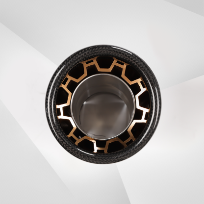 Universal Carbon Fiber & Aluminum Exhaust Tip - Tailpipe Nozzle Decoration for Cars