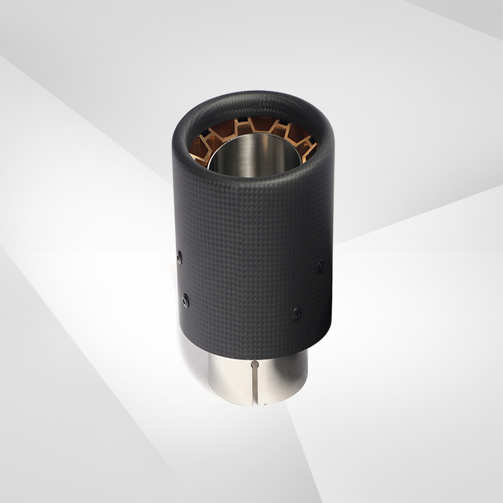 Universal Carbon Fiber & Aluminum Exhaust Tip - Tailpipe Nozzle Decora