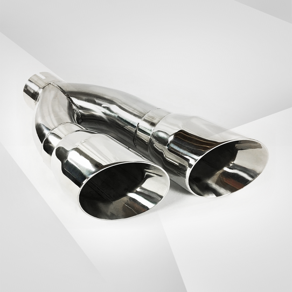 NEW Dual Slant-Cut Stainless Steel Exhaust Tip – 3" Inlet, 8.27" Outle