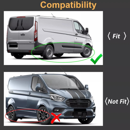 Mud Flaps for 2012–2017 Ford Transit Custom (4PCS) - Front & Rear Splash Guards
