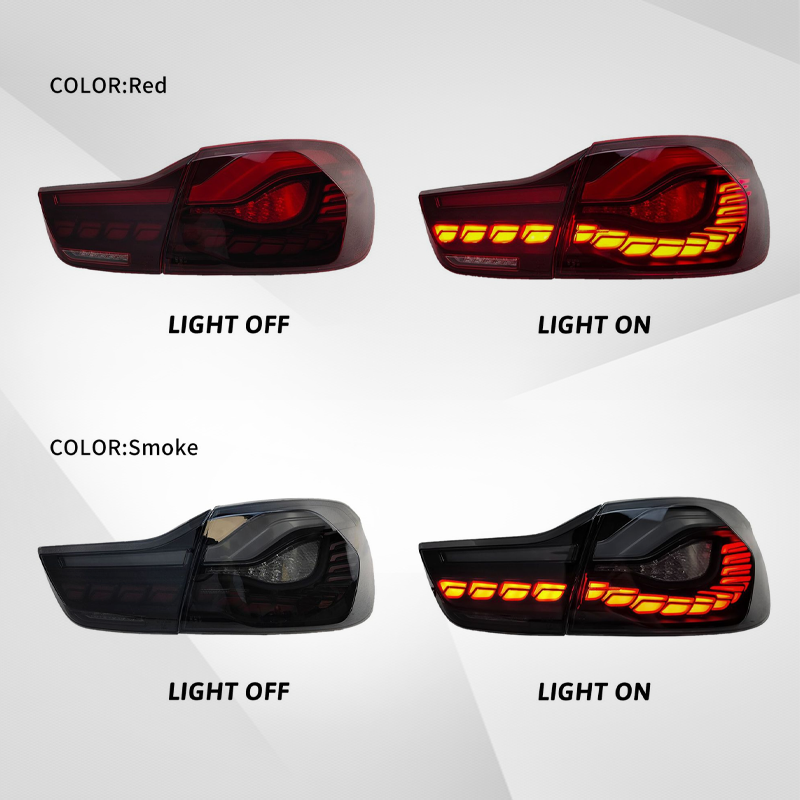 Suitable for BMW 4 Series/M4 (2014-2019, F32/F36/F82) LED Dragon Scale Tail Light Assembly