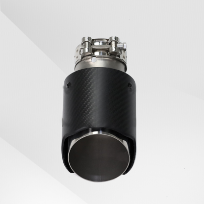 Universal Black Carbon Fiber Wave Lace Carbon Fiber Exhaust Tip