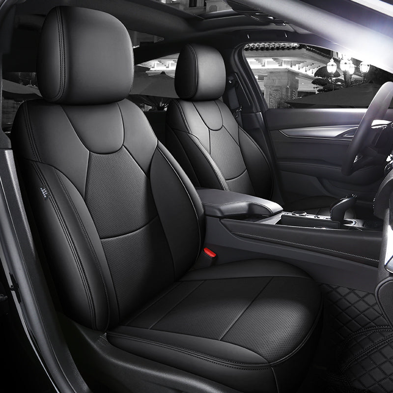 Amancarport Custom Leather Seat Covers Full Set for Cadillac CT4/CT5 (2020-2025)