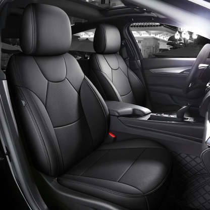 Amancarport All-Inclusive Design Leather Seat Covers Full Set Custom for Cadillac CT4/CT5 (2020-2025)