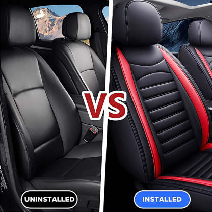 Universal 5-Seat Faux Leather Car Seat Covers Full Set – Waterproof & Airbag Safe Fit for Most Vehicles