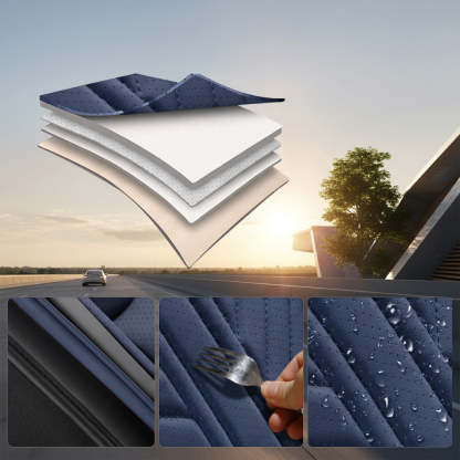 AmanCarport Car Seat Covers Faux Leather 5-Piece Set - Universal Fit for SUV, Truck, Sedan & Most Vehicles