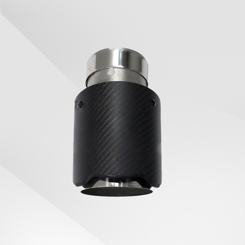 Universal Black Carbon Fiber Wave Lace Carbon Fiber Exhaust Tip