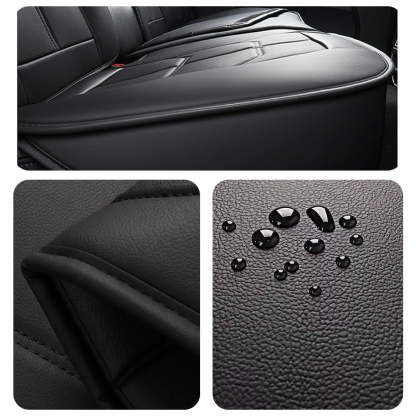Luxury Faux Leather Car Seat Covers – 5-Seat Universal Fit, Waterproof & Wear-Resistant Full Set