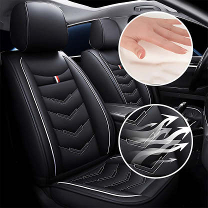 Universal Full Set Car Seat Covers – Premium Faux Leather, Waterproof & Scratch-Resistant for All Vehicles