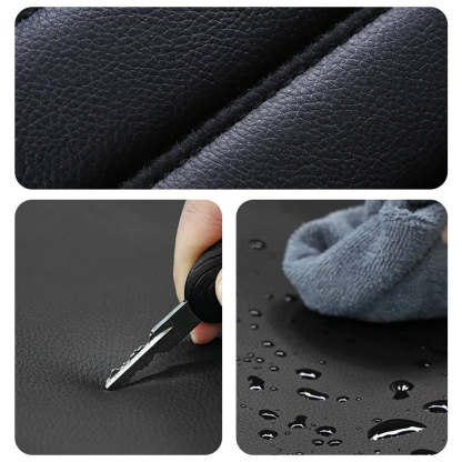 Universal 5-Seat Faux Leather Car Seat Covers Full Set – Waterproof & Airbag Safe Fit for Most Vehicles
