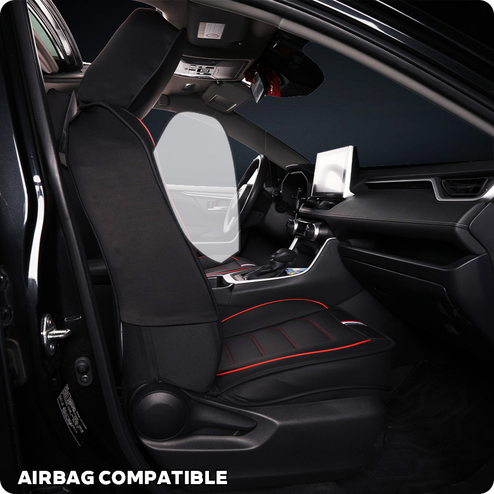 Universal Faux Leather Car Seat Covers 5-Piece Set – Waterproof, Easy Install, Fit SUV, Sedan & Truck