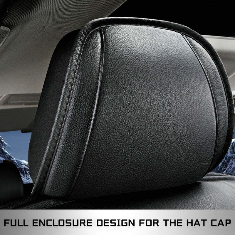 Full Set Car Seat Covers, Universal Leather Seat Covers for Most Cars, SUVs & Trucks – Waterproof Front & Back Protector