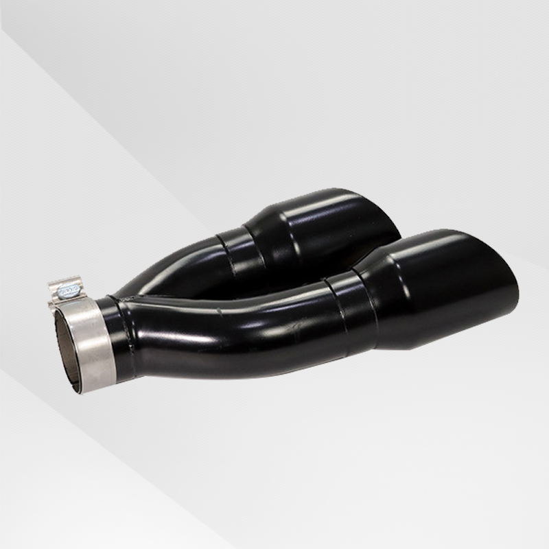 NEW Dual Slant-Cut Stainless Steel Exhaust Tip – 3" Inlet, 8.27" Outlet, 16" Long Universal Bolt-On Exhaust Pipe