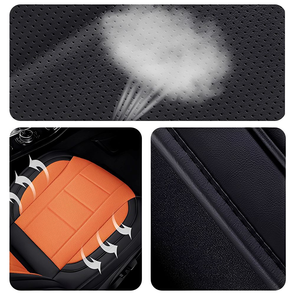 Universal 5-Seat Car Seat Covers – Full Coverage, Waterproof Faux Leather, Fits Most Cars, SUVs & Trucks