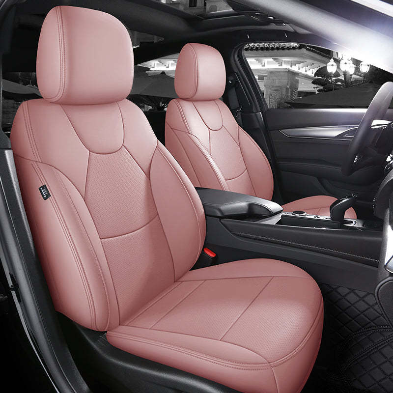 Amancarport All-Inclusive Design Leather Seat Covers Full Set Custom for Cadillac CT4/CT5 (2020-2025)
