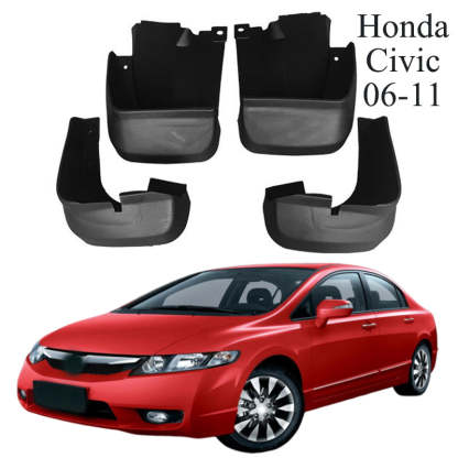 Mud Flaps Mud Guards Fit for 1996-2024 Honda Civic Hatchback Front & Rear Mud Splash Guards Accessories - 4 Pcs