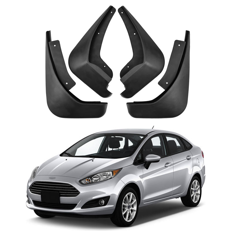 Mud Flaps for 2009-2017 Ford Fiesta - Front & Rear Splash Protection (4-Piece Set)