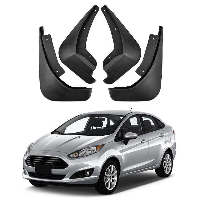Mud Flaps for 2009-2017 Ford Fiesta - Front & Rear Splash Protection (4-Piece Set)