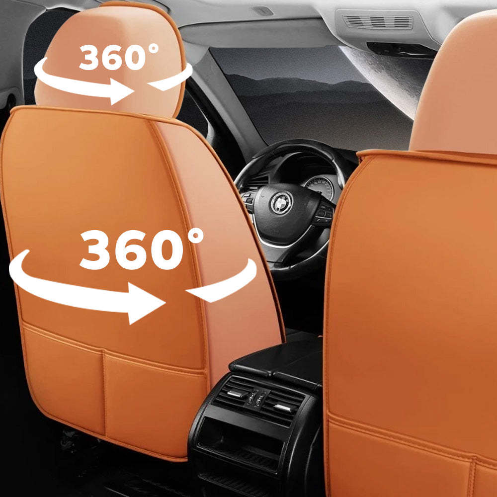 Universal Fit 5-Seat Car Seat Covers – Breathable Faux Leather Full Set for Cars, SUVs & Trucks