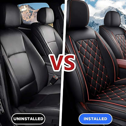 Luxury Car Seat Covers – Premium Faux Leather, Waterproof Full Set for 5-Seat Cars, SUVs & Trucks