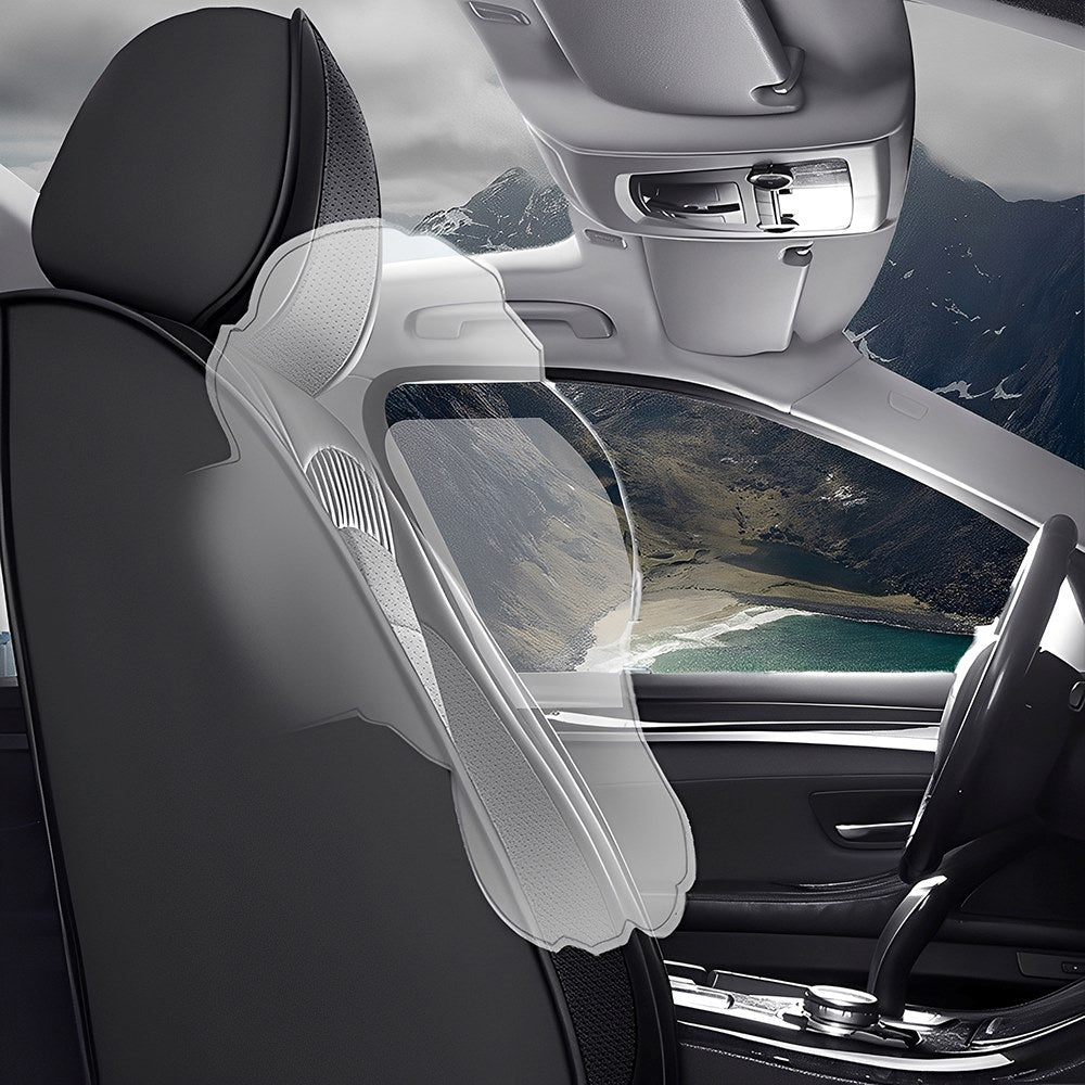 Universal 5-Seat Car Seat Covers – Full Coverage, Waterproof Faux Leather, Fits Most Cars, SUVs & Trucks