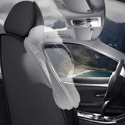 Universal 5-Seat Car Seat Covers – Full Coverage, Waterproof Faux Leather, Fits Most Cars, SUVs & Trucks