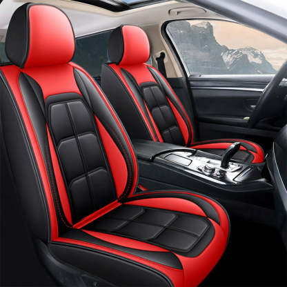 Waterproof Faux Leather Car Seat Covers – 5-Piece Universal Fit for Cars, SUVs & Trucks