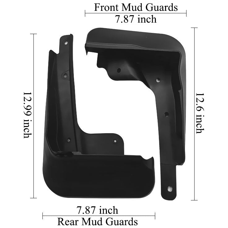 Mud Flaps Mud Guards Fit for 1996-2024 Honda Civic Hatchback Front & Rear Mud Splash Guards Accessories - 4 Pcs
