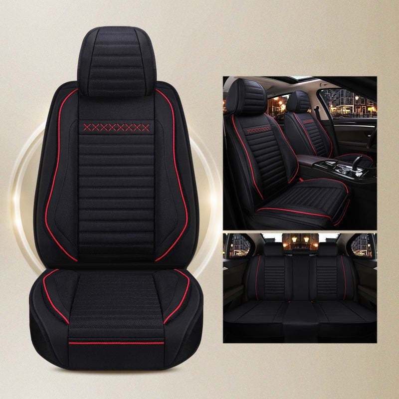 Universal Car Seat Cover Full Set Is Compatible With Most Cars Full Coverage Breathable Waterproof