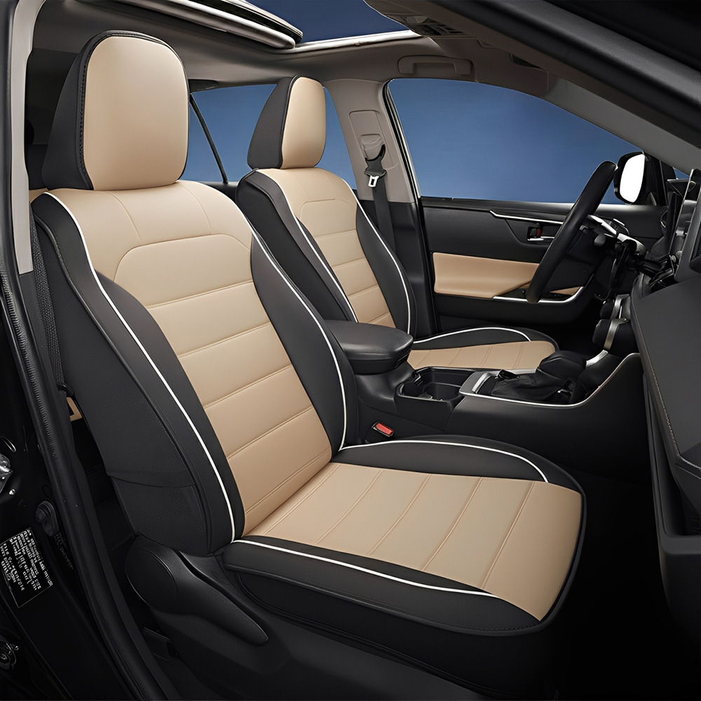 Universal Faux Leather Car Seat Covers – 5-Piece Waterproof Seat Protector for Most Vehicles