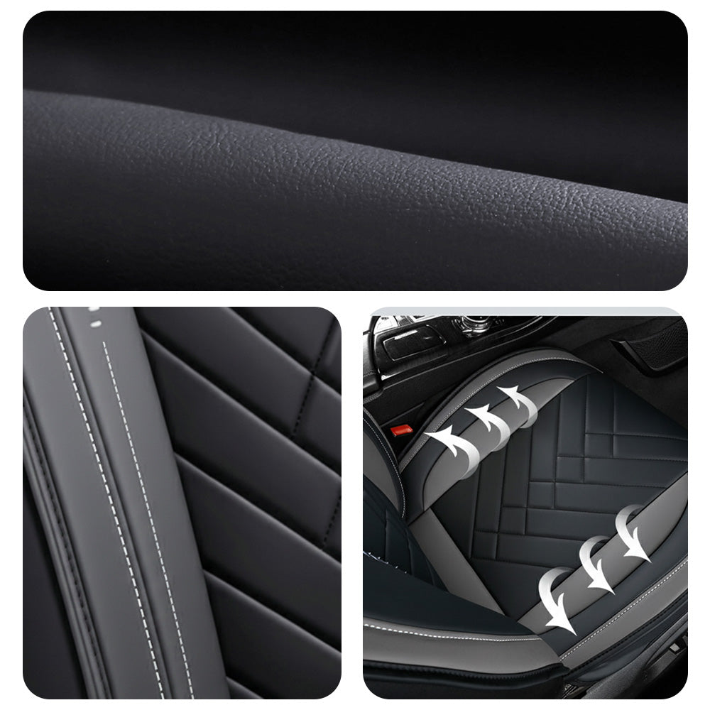 Premium Universal 5-Seat Car Seat Covers – Faux Leather Full Set for Cars, SUVs & Pickups