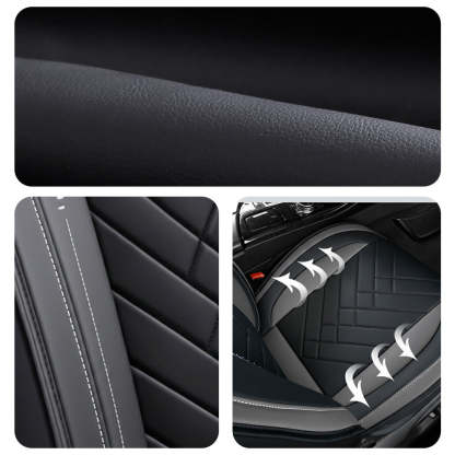 Premium Universal 5-Seat Car Seat Covers – Faux Leather Full Set for Cars, SUVs & Pickups