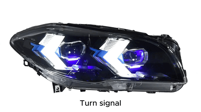 LED Headlight For BMW 5 Series F10 2011–2017 Facelift Style Assembly Pair
