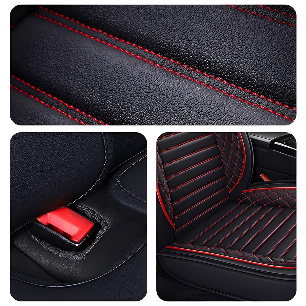 5-Piece Car Seat Covers Full Set – Universal Faux Leather Cushions for Cars, SUVs & Trucks