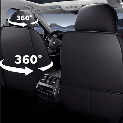 5-Piece Car Seat Covers Full Set – Universal Faux Leather Cushions for Cars, SUVs & Trucks