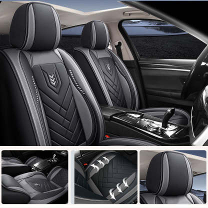 Premium Universal 5-Seat Car Seat Covers – Faux Leather Full Set for Cars, SUVs & Pickups